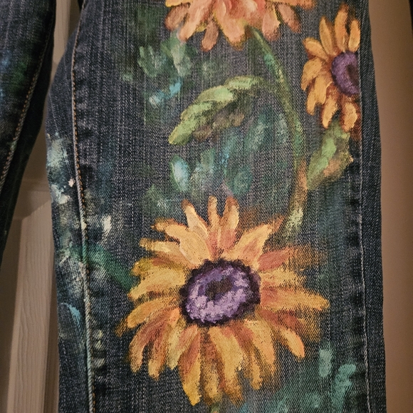 Levi's hand painted size 29/32 - Picture 3 of 8